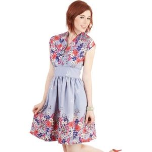 ModCloth Floral Lilac Dress NWOT